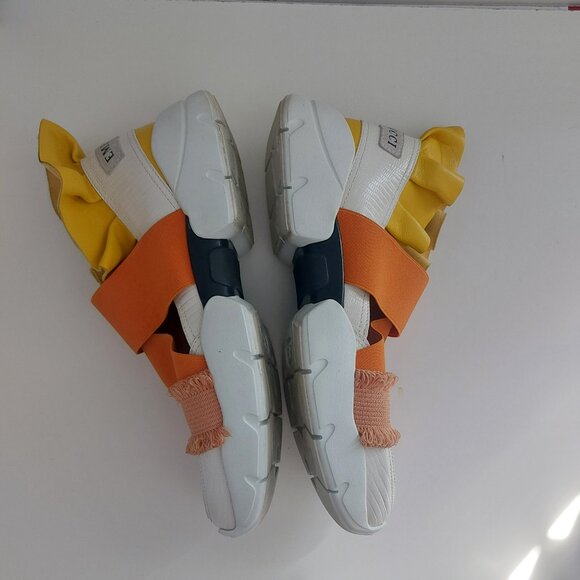 EMILIO PUCCI Sneakers Size 7.5 Colorful Leather Dopamine Slip On Designer Kicks - Picture 8 of 15